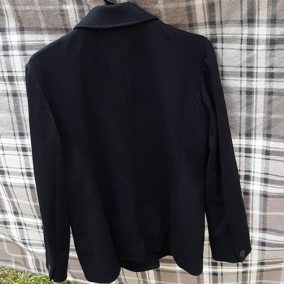 Double Breasted J. Crew Classic Black Peacoat Office Church READ - Picture 2 of 12